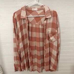 Maurices plaid button down
